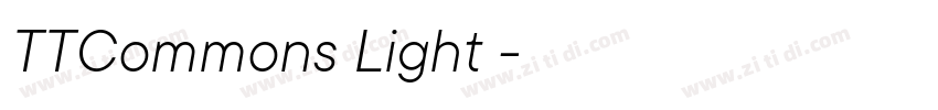 TTCommons Light 亮体字体转换